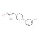 4-(3-Chlorophenyl)-1-piperazineacetamidoxime (CAS 261623-65-8) - chemical structure image