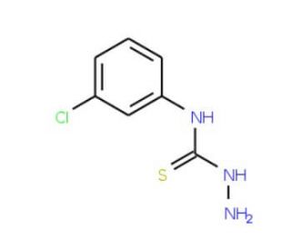 4-(3-Chlorophenyl)-3-thiosemicarbazide (CAS 42135-76-2) - chemical structure image