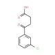 4-(3-Chlorophenyl)-4-oxobutyric acid (CAS 62903-14-4) - chemical structure image