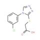 {[4-(3-chlorophenyl)-4H-1,2,4-triazol-3-yl]thio}acetic acid (CAS 66297-69-6) - chemical structure image