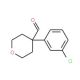 4-(3-Chlorophenyl)tetrahydro-2H-pyran-4-carboxaldehyde (CAS 902836-60-6) - chemical structure image