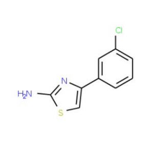 4-(3-Chlorophenyl)thiazol-2-amine (CAS 90533-23-6) - chemical structure image