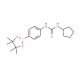 4-(3-Cyclopentyllureido)phenylboronic acid, pinacol ester (CAS 874297-80-0) - chemical structure image