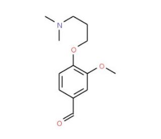 4-(3-Dimethylamino-propoxy)-3-methoxy-benzaldehyde - chemical structure image
