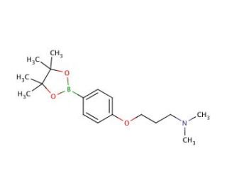 4-[3-(Dimethylamino)propoxy]phenylboronic acid, pinacol ester (CAS 627899-90-5) - chemical structure image