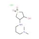 4-(3-Dimethylamino-propylamino)-1,1-dioxo-tetrahydro-1lambda*6*-thiophen-3-ol hydrochloride - chemical structure image