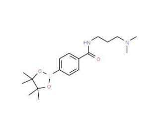 4-(3-(Dimethylamino)propylcarbamoyl)phenylboronic acid, pinacol ester (CAS 832114-10-0) - chemical structure image