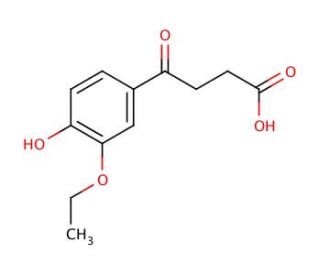 4-(3-Ethoxy-4-hydroxy-phenyl)-4-oxo-butyric acid - chemical structure image