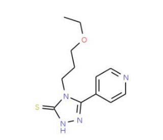 4-(3-Ethoxy-propyl)-5-pyridin-4-yl-4H-[1,2,4]triazole-3-thiol - chemical structure image