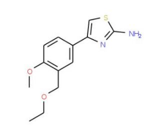 4-[3-(ethoxymethyl)-4-methoxyphenyl]-1,3-thiazol-2-amine - chemical structure image