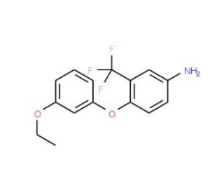 4-(3-Ethoxyphenoxy)-3-(trifluoromethyl)aniline - chemical structure image