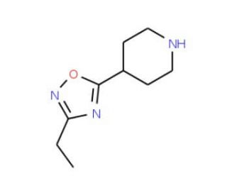 4-(3-Ethyl-1,2,4-oxadiazol-5-yl)piperidine (CAS 912761-48-9) - chemical structure image