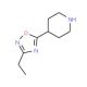 4-(3-Ethyl-1,2,4-oxadiazol-5-yl)piperidine (CAS 912761-48-9) - chemical structure image