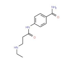 4-{[3-(ethylamino)propanoyl]amino}benzamide - chemical structure image