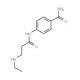 4-{[3-(ethylamino)propanoyl]amino}benzamide - chemical structure image