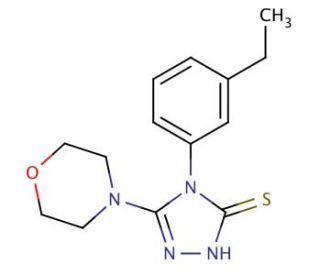 4-(3-ethylphenyl)-5-morpholin-4-yl-4H-1,2,4-triazole-3-thiol - chemical structure image