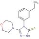 4-(3-ethylphenyl)-5-morpholin-4-yl-4H-1,2,4-triazole-3-thiol - chemical structure image