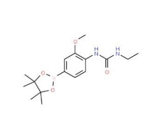 4-(3-Ethylureido)-3-methoxyphenylboronic acid, pinacol ester (CAS 917111-46-7) - chemical structure image