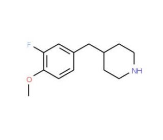 4-(3-Fluoro-4-methoxy-benzyl)-piperidine (CAS 584555-74-8) - chemical structure image