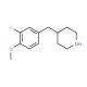 4-(3-Fluoro-4-methoxy-benzyl)-piperidine (CAS 584555-74-8) - chemical structure image