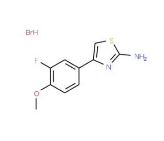 4-(3-Fluoro-4-methoxy-phenyl)-thiazol-2-ylamine hydrobromide - chemical structure image