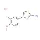 4-(3-Fluoro-4-methoxy-phenyl)-thiazol-2-ylamine hydrobromide - chemical structure image