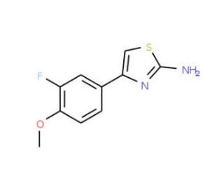 4-(3-Fluoro-4-methoxy-phenyl)-thiazol-2-ylamine - chemical structure image