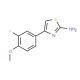 4-(3-Fluoro-4-methoxy-phenyl)-thiazol-2-ylamine - chemical structure image
