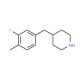 4-(3-Fluoro-4-methyl-benzyl)-piperidine (CAS 955287-58-8) - chemical structure image