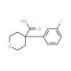 4-(3-Fluoro-phenyl)-tetrahydro-pyran-4-carboxylic acid (CAS 919016-93-6) - chemical structure image