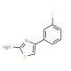 4-(3-Fluoro-phenyl)-thiazol-2-ylamine (CAS 446065-20-9) - chemical structure image