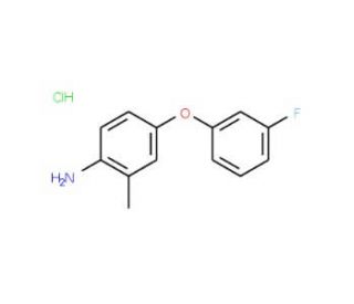 4-(3-Fluorophenoxy)-2-methylaniline hydrochloride - chemical structure image