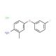 4-(3-Fluorophenoxy)-2-methylaniline hydrochloride - chemical structure image