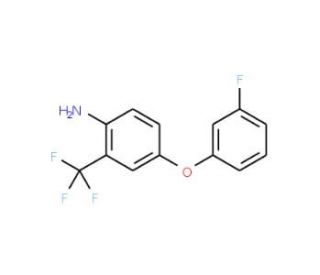 4-(3-Fluorophenoxy)-2-(trifluoromethyl)aniline - chemical structure image
