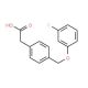 4-(3-Fluorophenoxymethyl)phenylacetic acid - chemical structure image