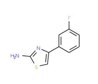 4-(3-fluorophenyl)-1,3-thiazol-2-amine (CAS 446065-20-9) - chemical structure image