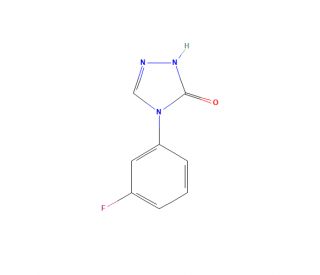 4-(3-Fluorophenyl)-2,4-dihydro-3H-1,2,4-triazol-3-one (CAS 1817687-96-9) - chemical structure image