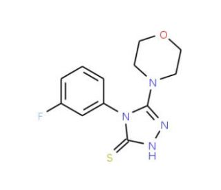 4-(3-fluorophenyl)-5-morpholin-4-yl-4H-1,2,4-triazole-3-thiol - chemical structure image
