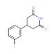 4-(3-Fluorophenyl)piperidine-2,6-dione (CAS 959246-81-2) - chemical structure image
