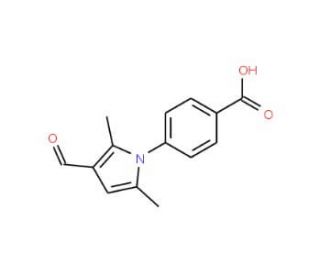 4-(3-Formyl-2,5-dimethyl-1H-pyrrol-1-yl)-benzenecarboxylic acid (CAS 52034-38-5) - chemical structure image
