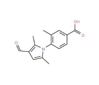 4-(3-Formyl-2,5-dimethyl-pyrrol-1-yl)-3-methyl-benzoic acid - chemical structure image