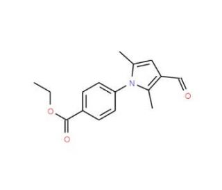 4-(3-Formyl-2,5-dimethyl-pyrrol-1-yl)-benzoic acid ethyl ester (CAS 52034-37-4) - chemical structure image