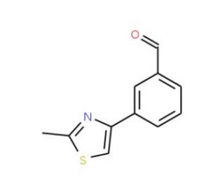 4-(3-Formylphenyl)-2-methyl-1,3-thiazole (CAS 850375-05-2) - chemical structure image
