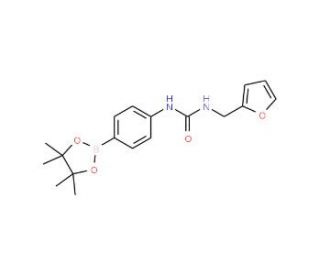 4-(3-Furfurylureido)benzeneboronic acid, pinacol ester (CAS 874297-85-5) - chemical structure image
