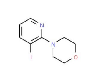 4-(3-Iodo-pyridin-2-yl)-morpholine (CAS 470463-40-2) - chemical structure image