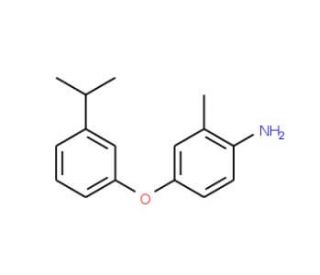 4-(3-Isopropylphenoxy)-2-methylaniline - chemical structure image