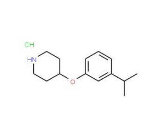 4-(3-Isopropylphenoxy)piperidine hydrochloride - chemical structure image