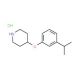 4-(3-Isopropylphenoxy)piperidine hydrochloride - chemical structure image