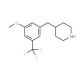 4-(3-Methoxy-5-trifluoromethyl-benzyl)-piperidine (CAS 794500-99-5) - chemical structure image