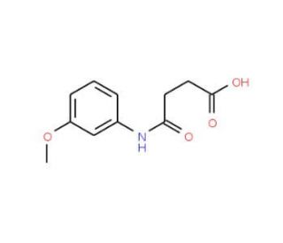 4-(3-Methoxyanilino)-4-oxobutanoic acid (CAS 16141-44-9) - chemical structure image